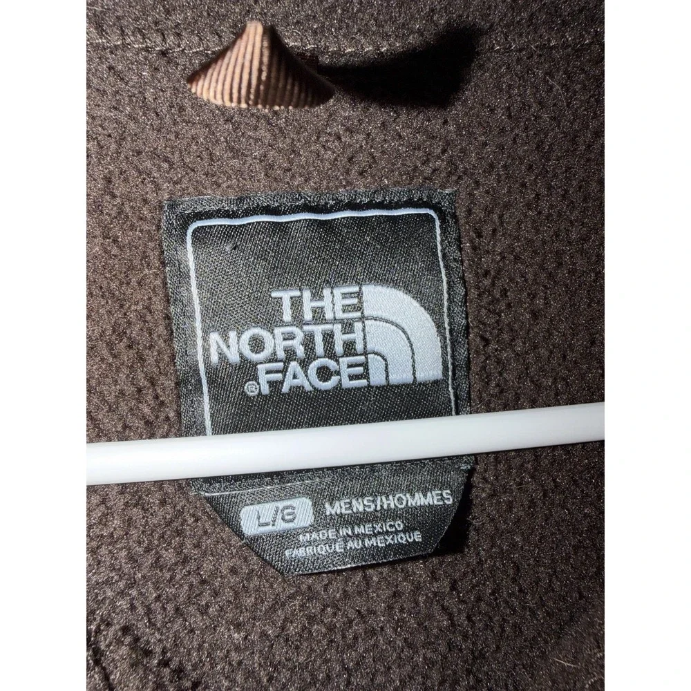 North Face Denali Jacket Mens Large Brown Fleece Full Zip Vintage
